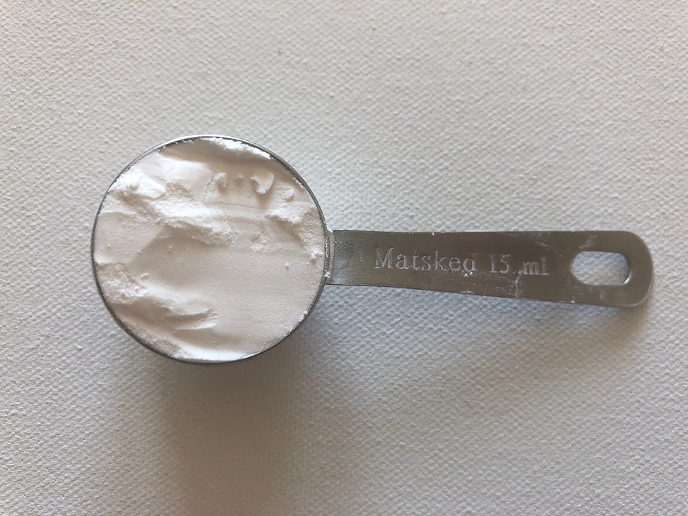 en matsked tapiokastärkelse