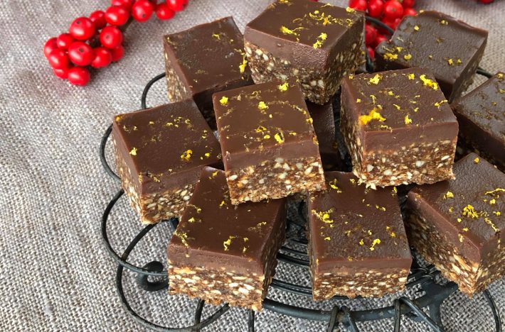 Pepparkasrutor med choklad och apelsin