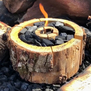 Eco Grill Engångsgrill in action