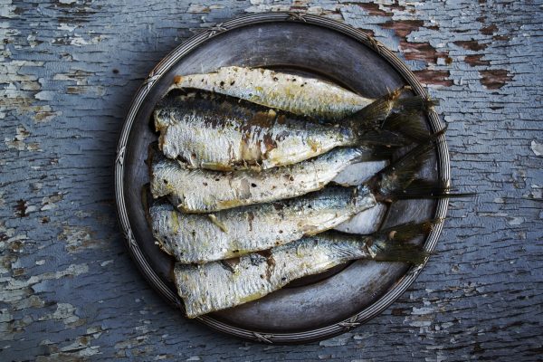 Sardiner på ett fat, rika på omega 3