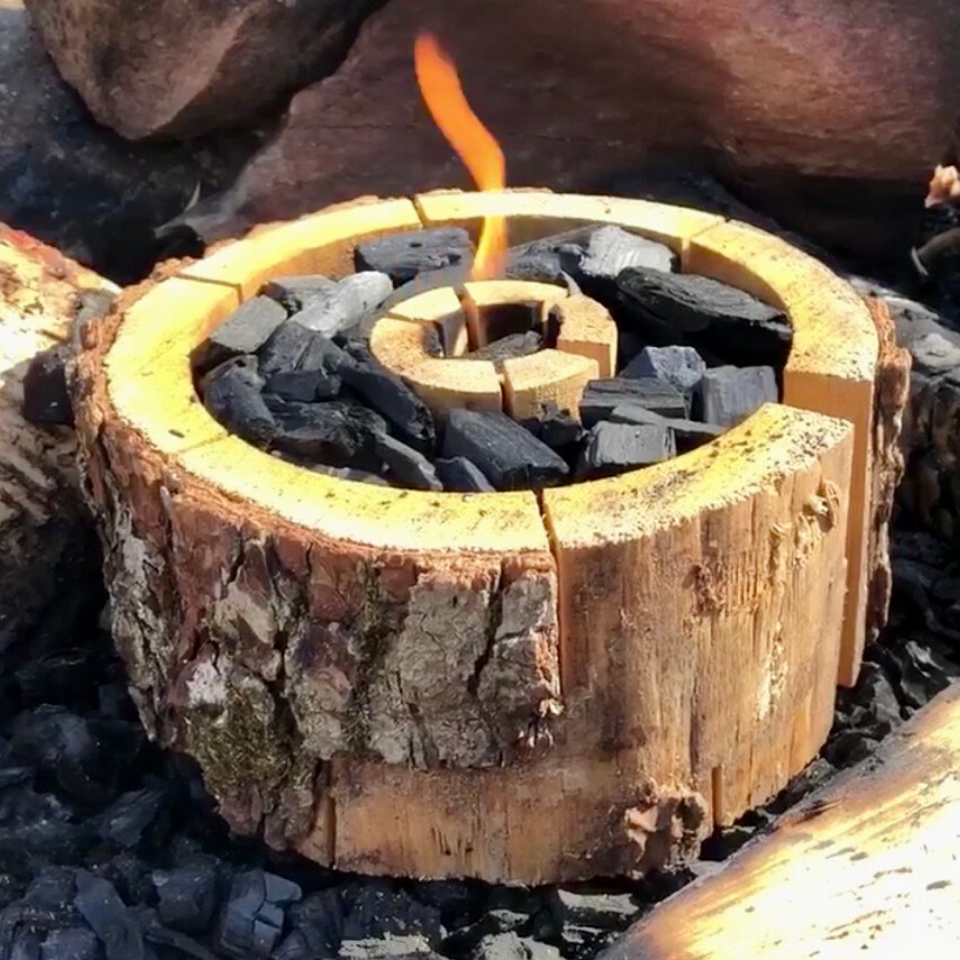 en engångsgrill som kallas ecogrill