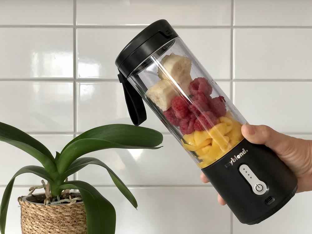 MyBlend laddad med frukt och bär redo att användas