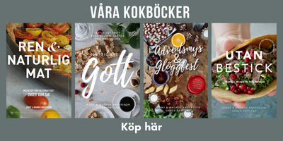 Annonsbild för kokböcker från Under vårt tak