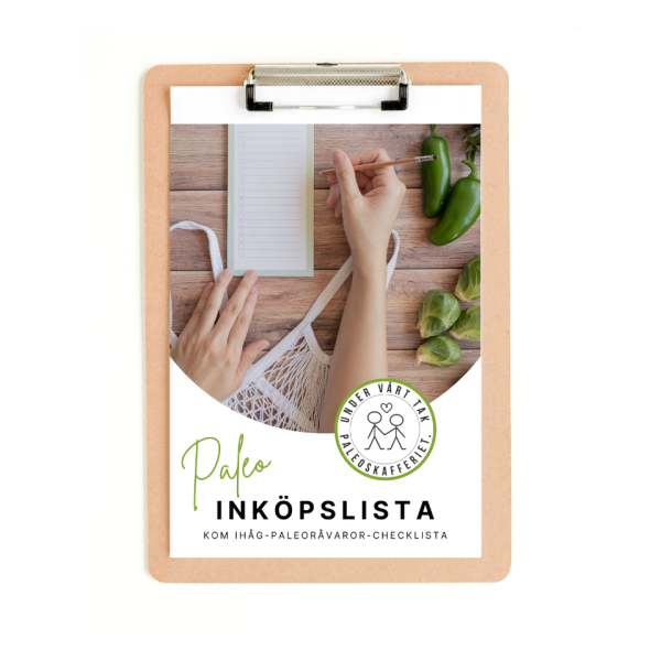 Inköpslista för Paleo i utskriftsvänligt format