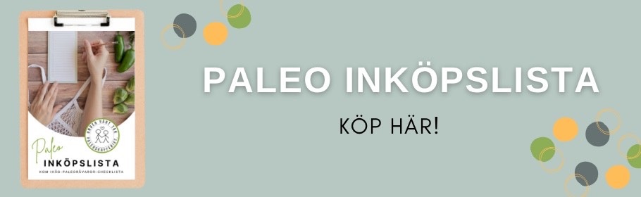 Annonsbild för att köpa en Paleo inköpslista