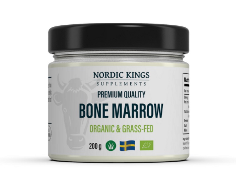 Bild på en glasburk innehållande Bone Marrow från Nordic Kings.